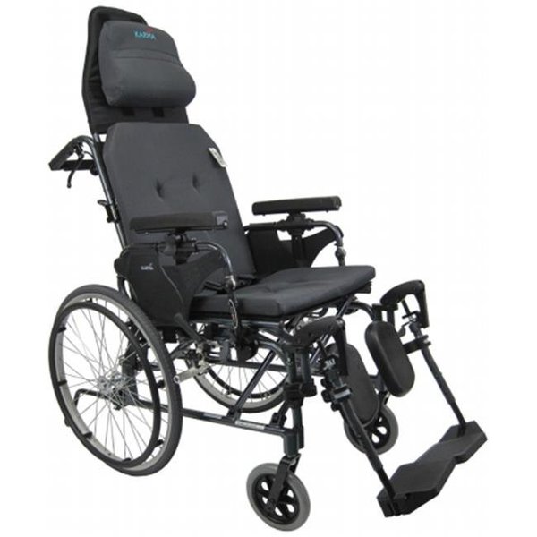 Karman Healthcare Karman Healthcare MVP502-18 Premium Reclining Wheelchair-Diamond Black MVP502-18